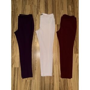 Express Women's 14R Skinny Dress Pants Lot Stretch Work Career Red Purple Pink